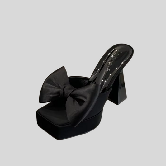 Elegant Butterfly-knot Platform - Black