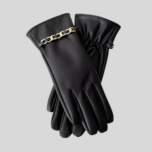 Vegan leather & Suede Gloves