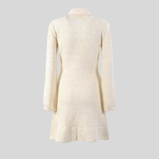 Sequin Knitted Dress - Ivory