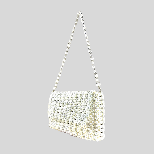 Refined Pearl and Rhinestone Handbag