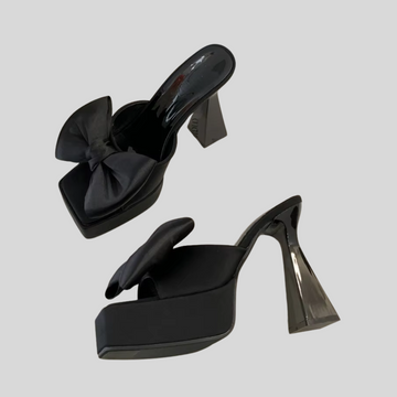 Elegant Butterfly-knot Platform - Black